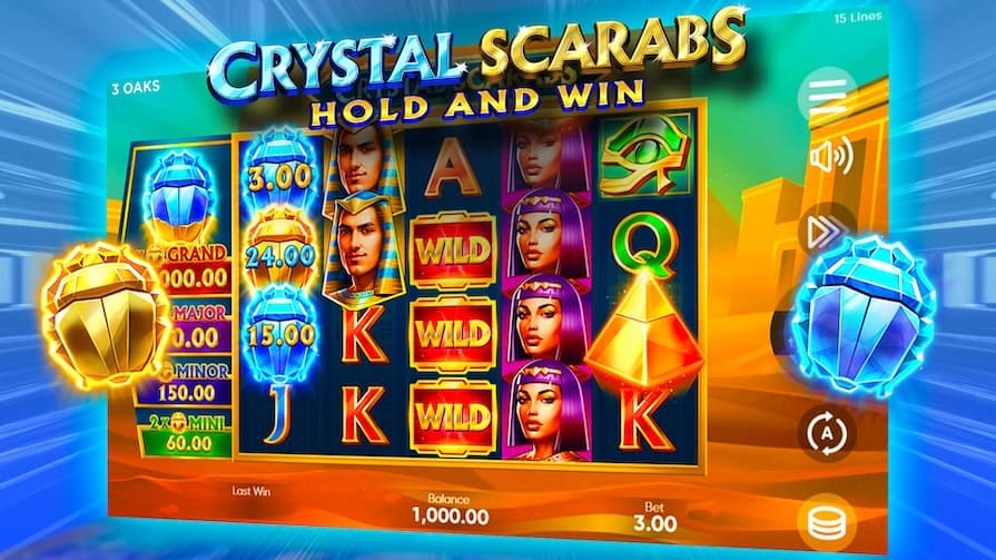 Crystal Scarabs — обзор слота