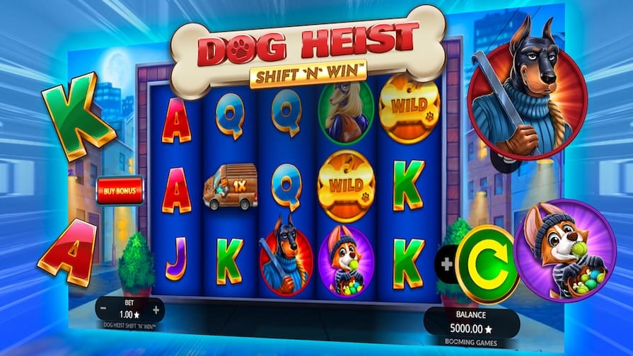 Dog Heist Shift N Win — обзор слота